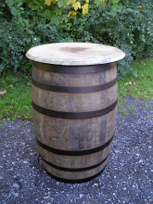 Half barrel deals table for sale